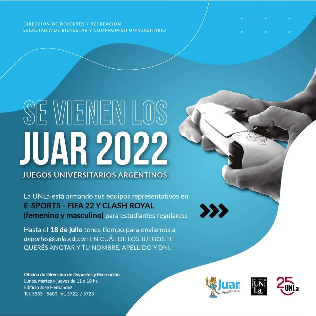 UNLa - ¡Se vienen los JUAR 2022! En la UNLa estamos...