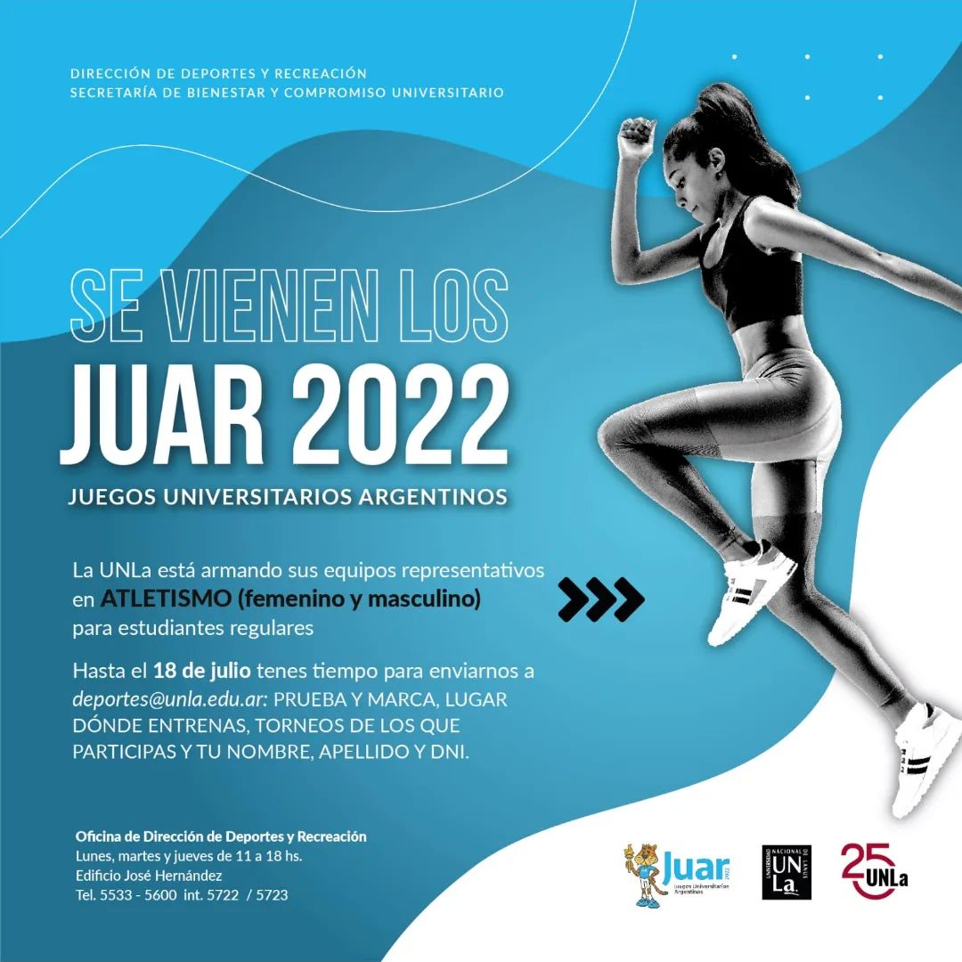 UNLa - ¡Se vienen los JUAR 2022! En la UNLa estamos...