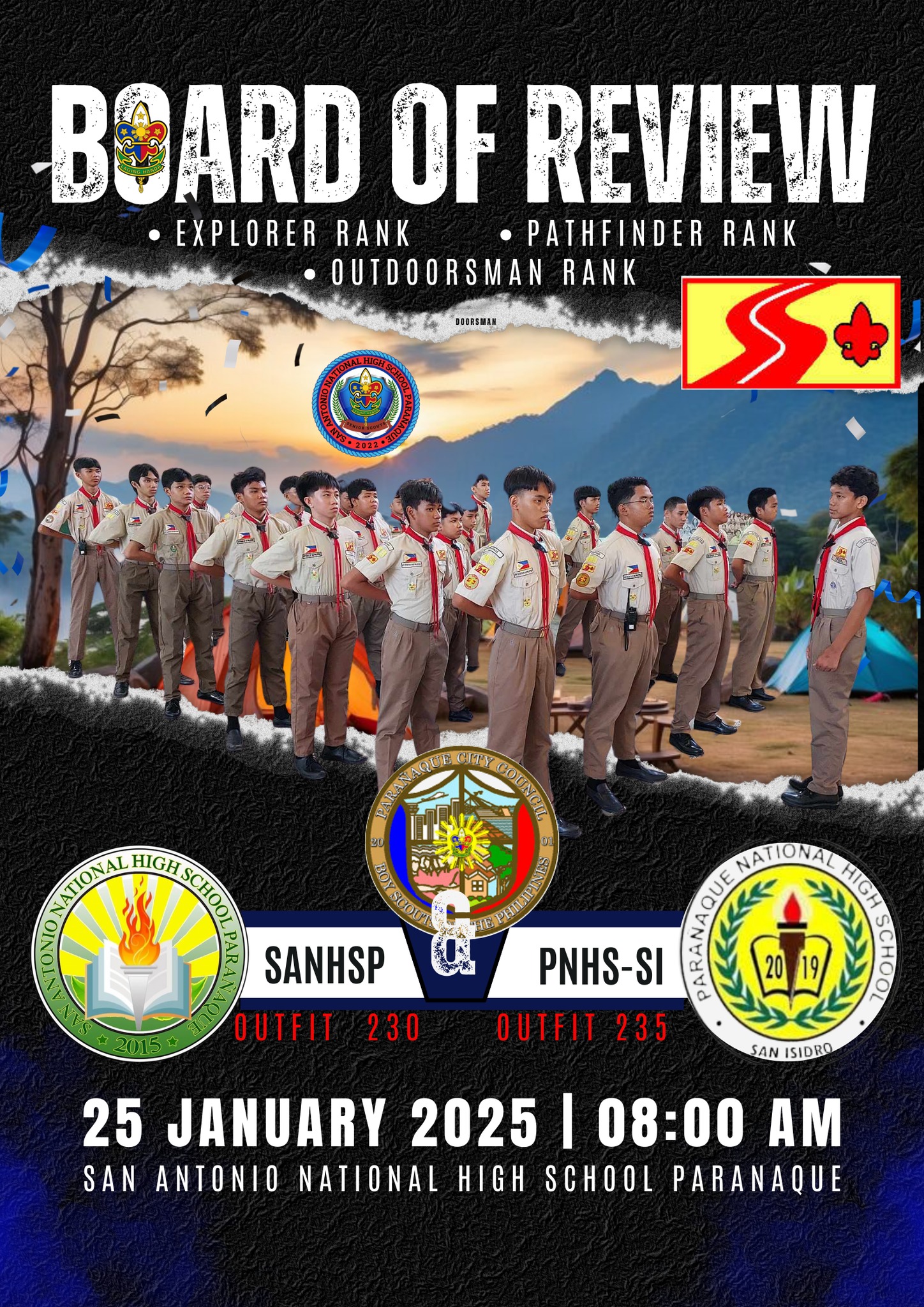 📣 Senior Scouts Board of Review 🌟 San... - SANHSP Boy Scouts