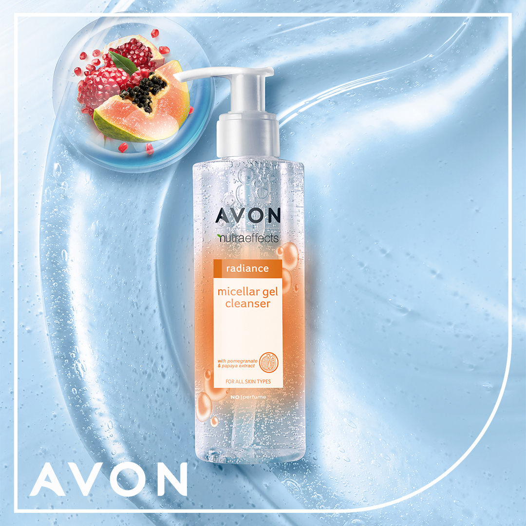 Avon - Radiance Micellar Gel Cleanser Our Nutra Effects Radiance ...