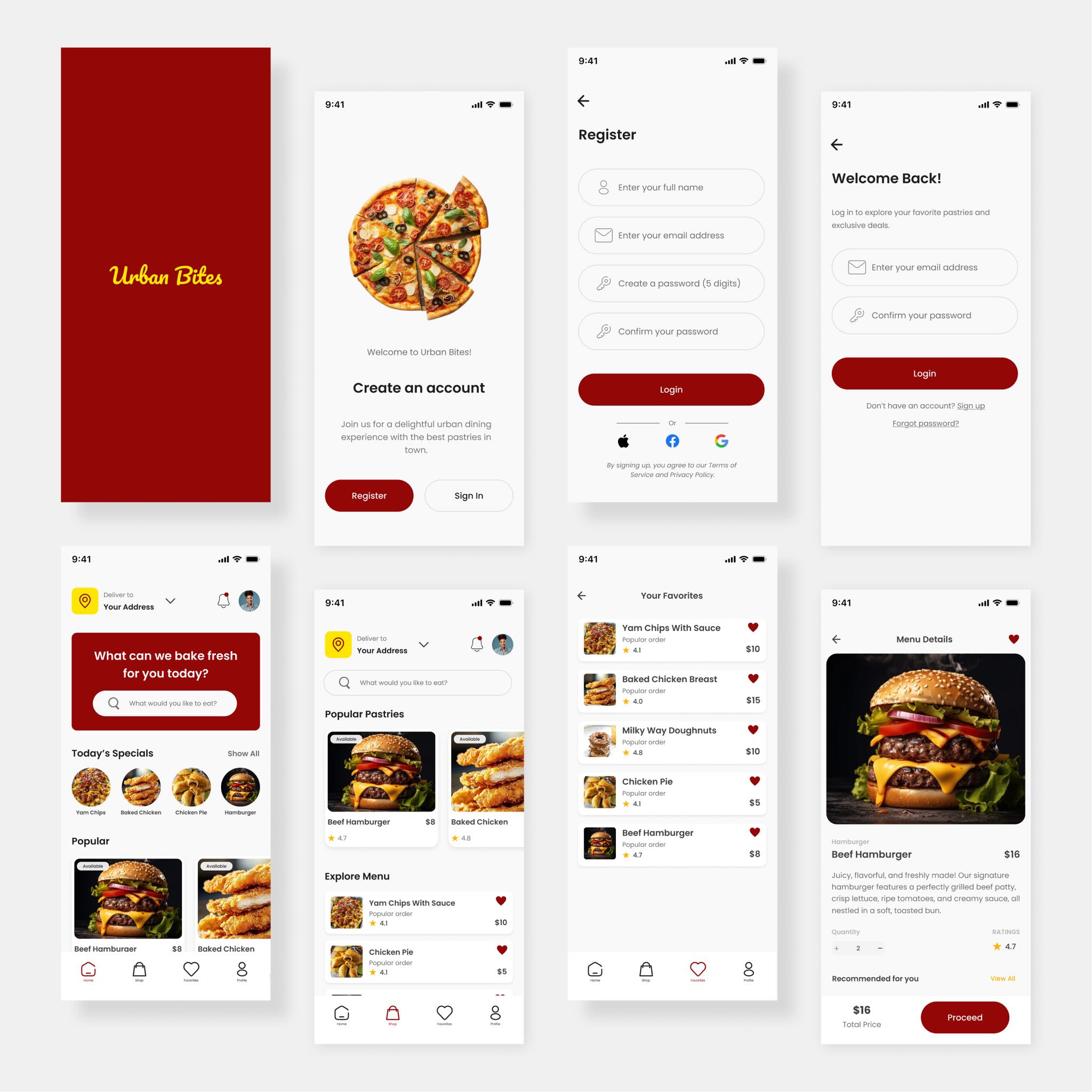Phoenix Designs - UI Design for Urban Bites I'm happy to share my ...