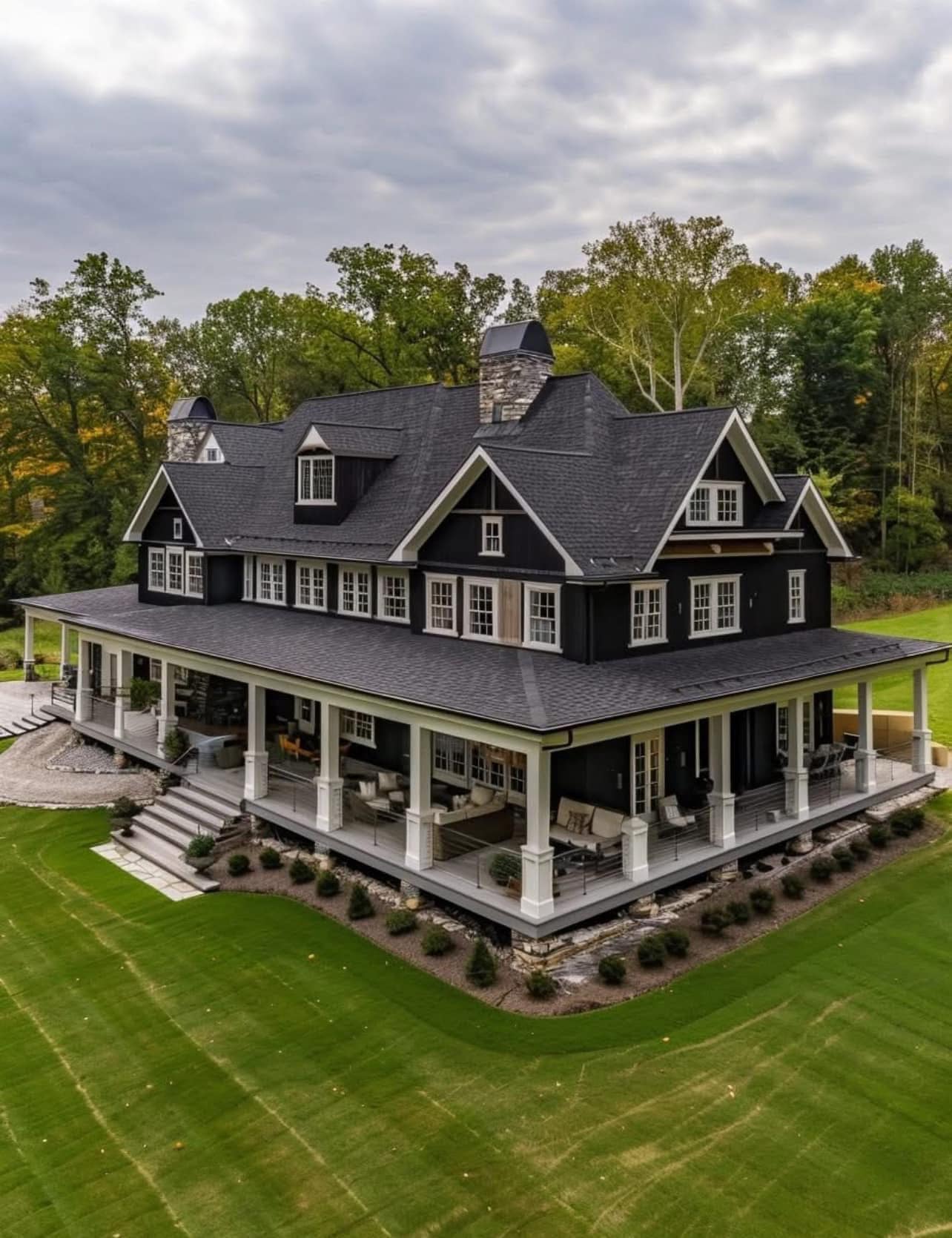 Farmhouse Dreams - A Farmhouse with wraparound porch is the Goal 😍🏠 ...
