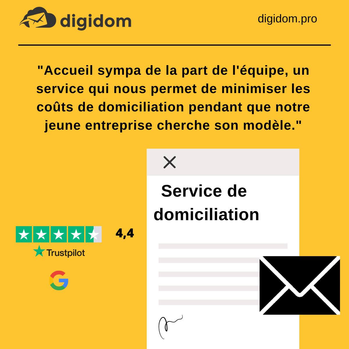 Digidom : Domiciliation et création d'entreprise | Paris
