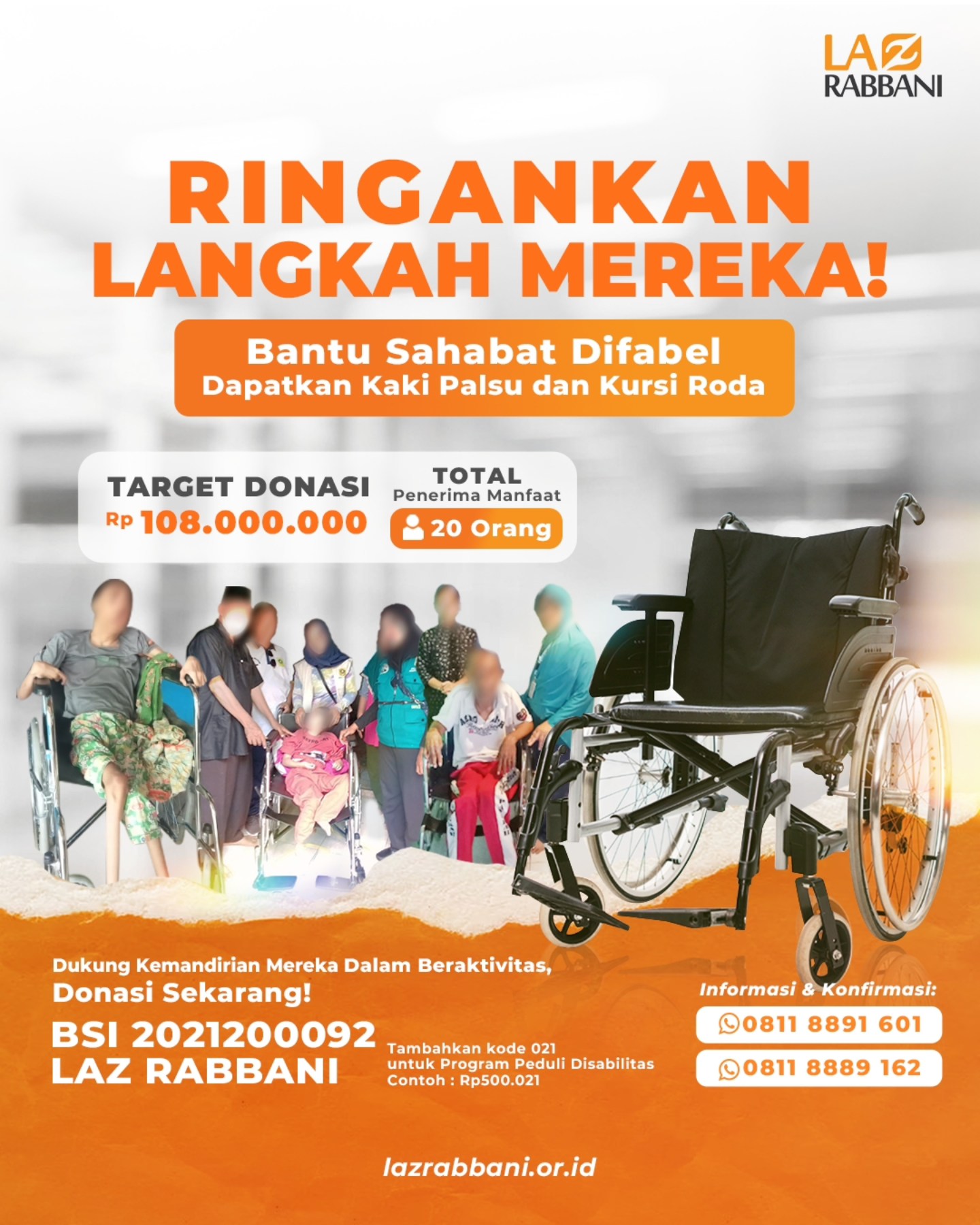 LAZ - Yuk bantu 20 Sahabat Difabel yang Membutuhkan Kaki Palsu dan ...