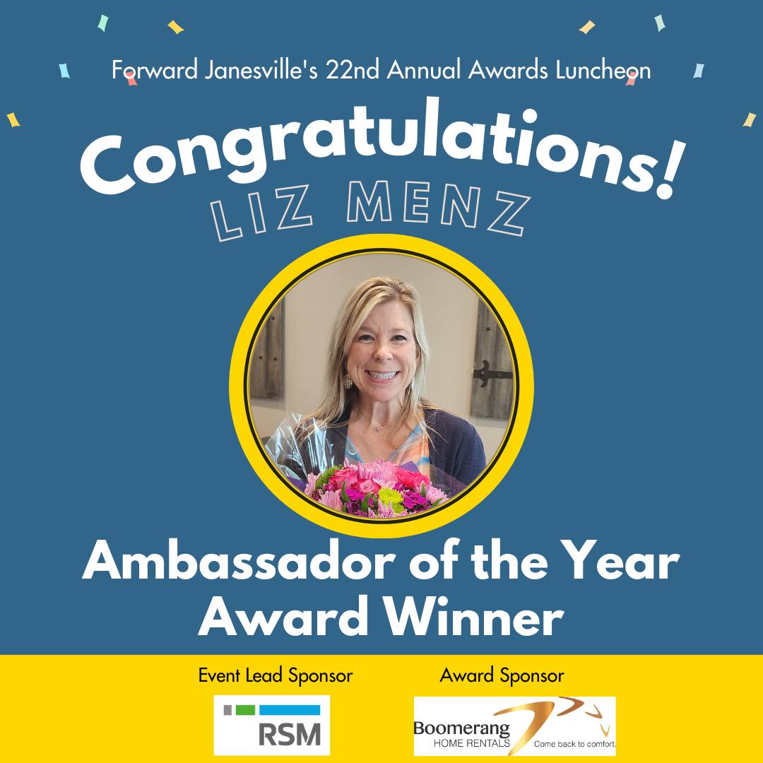 We're thrilled to share that Liz... - Forward Janesville Inc | Facebook