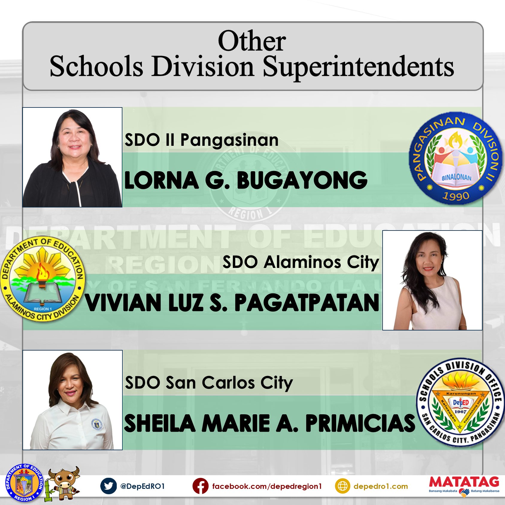 DepEd Region I - Today, April 3, 2023, 11 of the 14...