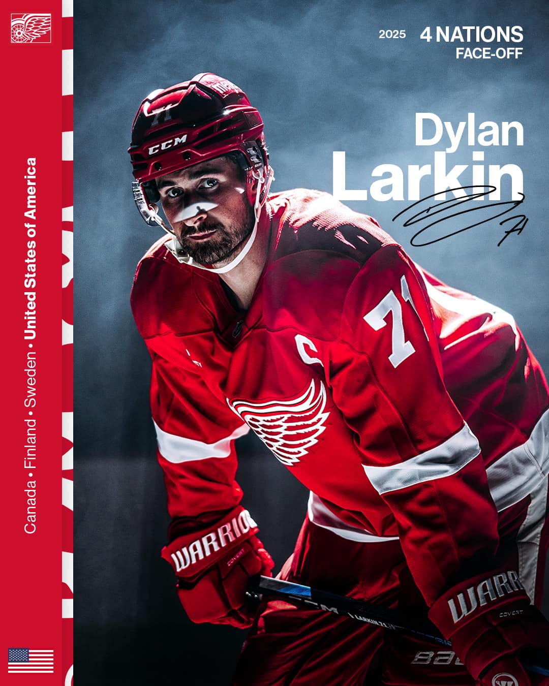 LARKS! 🇺🇸🙌 Dylan Larkin will... - Detroit Red Wings | Facebook