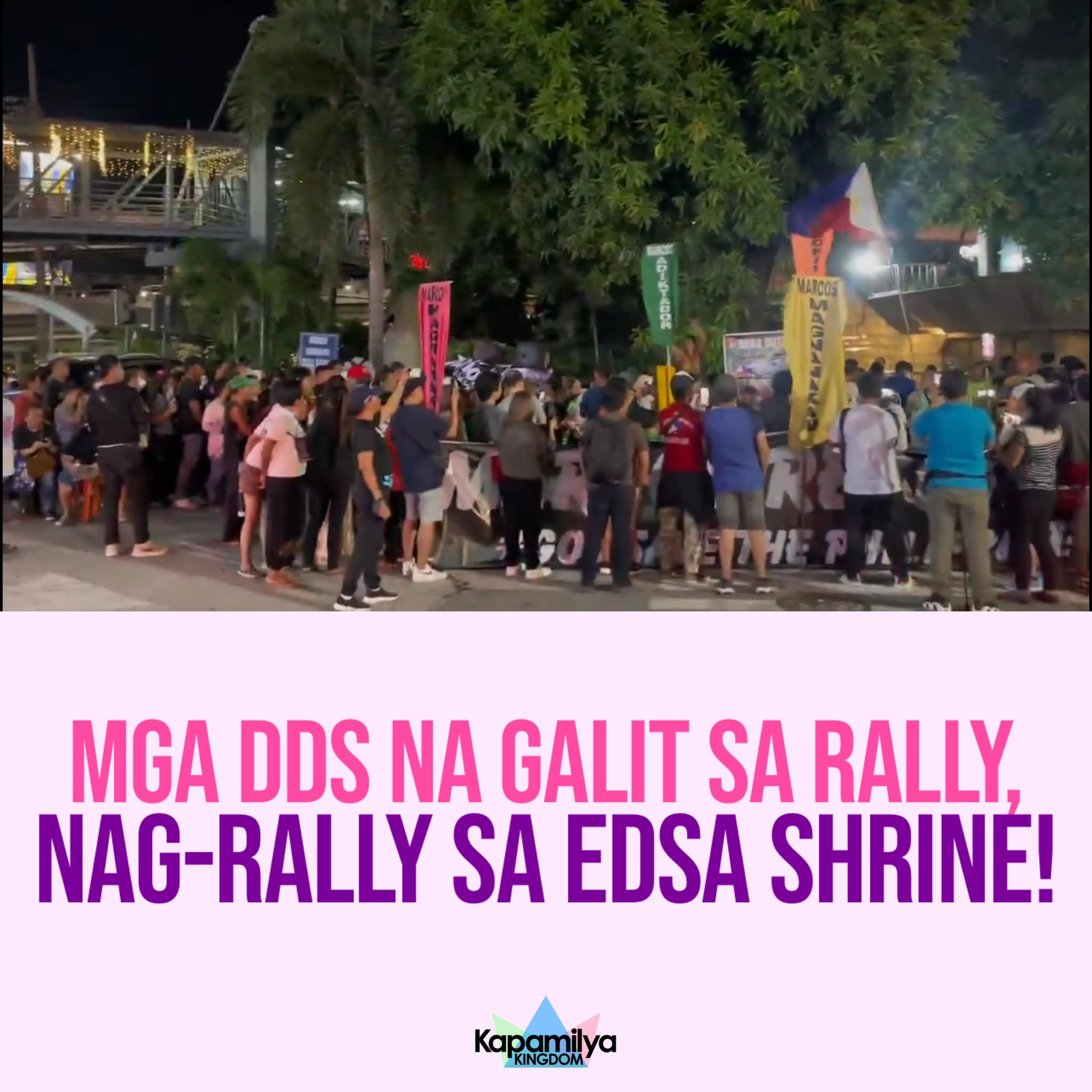 Mga DDS na galit sa rally, nag-rally... - Kapamilya Kingdom