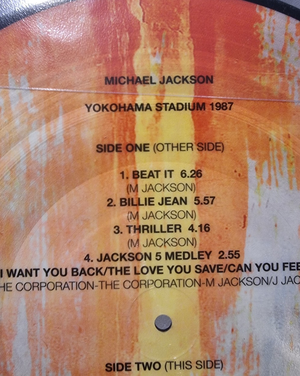 Micheal Jackson Yokohama Stadium Limited edition Picture Disc