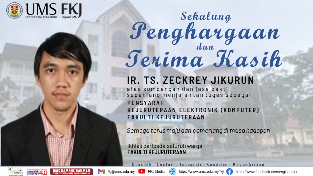 Sekalung Penghargaan dan Terima... - Fakulti Kejuruteraan UMS | Facebook
