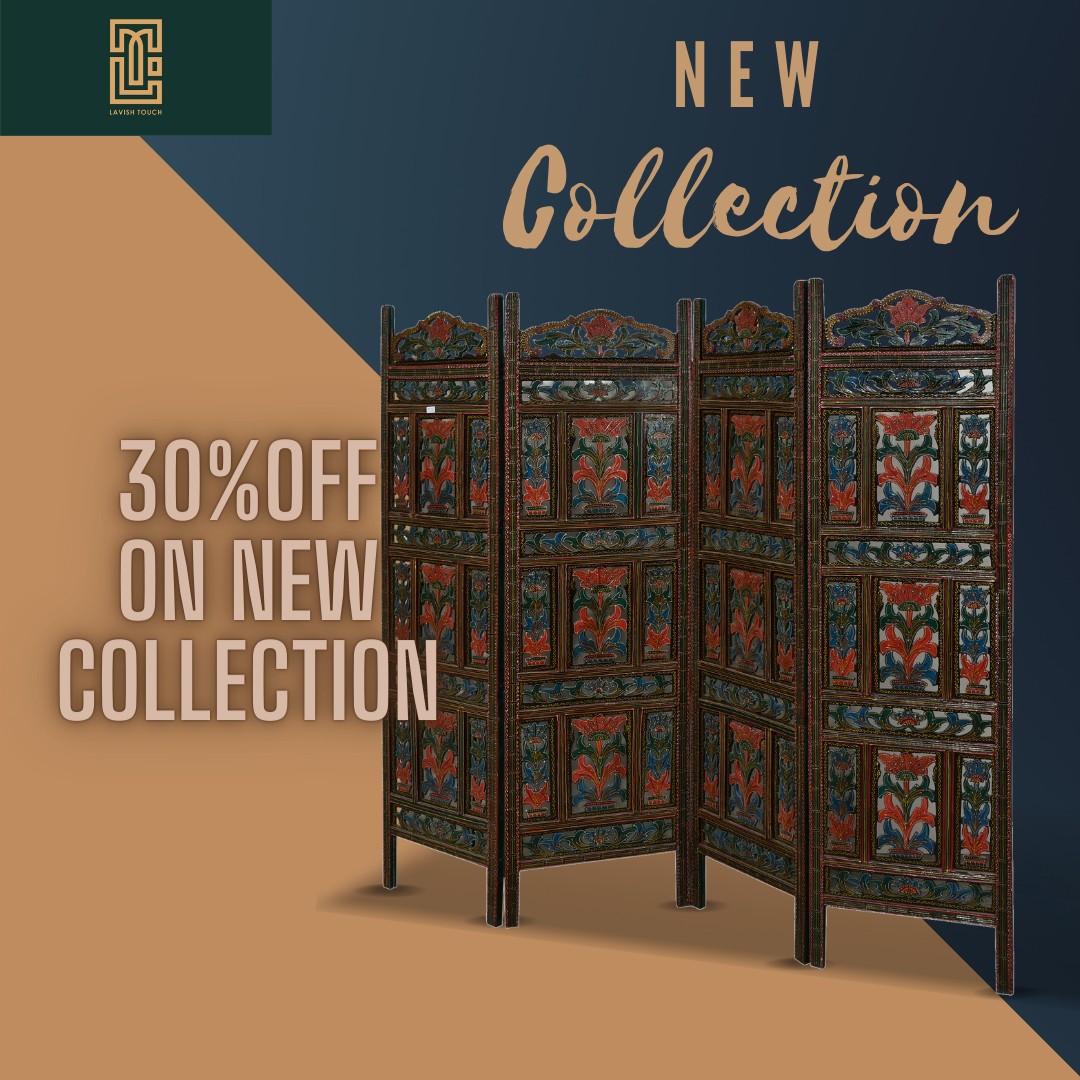 Kea - A New 3-panel partition made with a flower design gives an ...