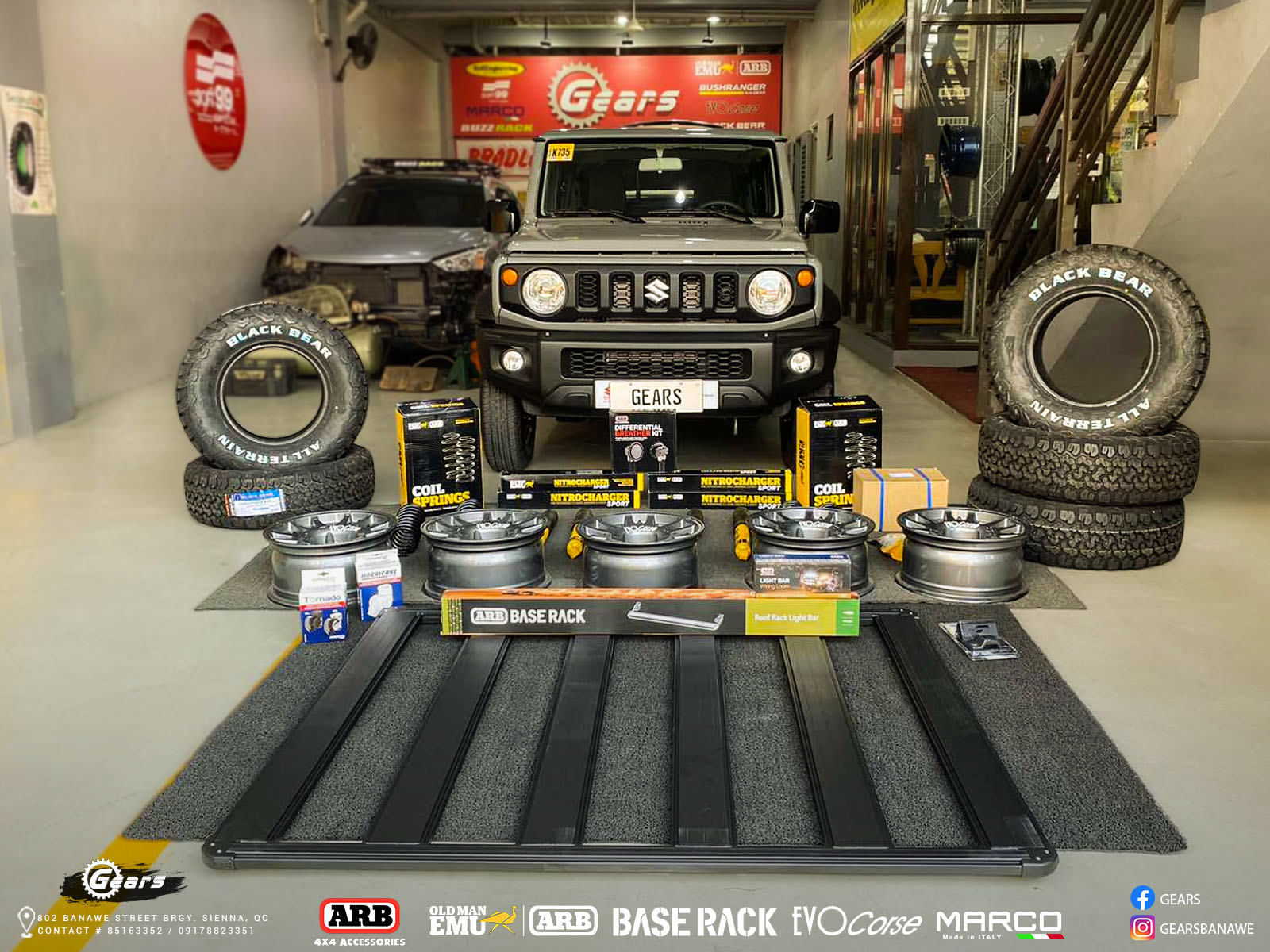 Gears - 🔥 𝑨𝑹𝑩 🔥 Summit Rear Raw (Linex Coating Optional) Side Step ...