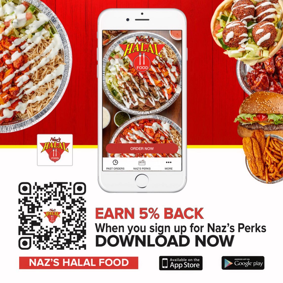 “Naz’s Perks” 🔛🔥 • • • Download our App... - Naz's Halal Food | Facebook