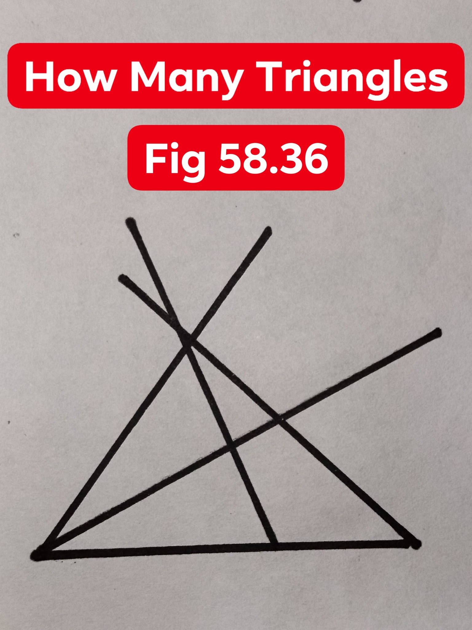 Quick - Pic 58.36 How Many Triangles . . #math #puzzle | Facebook