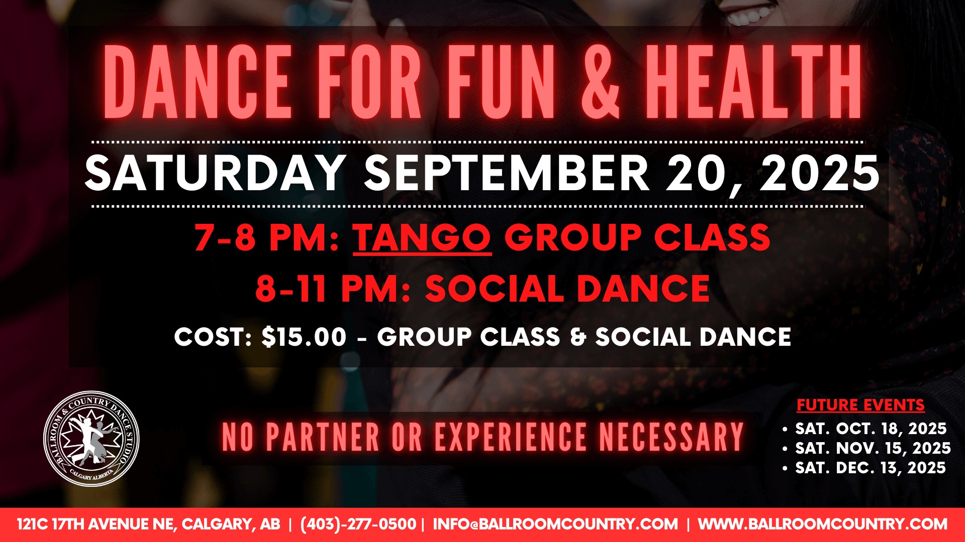 Dance for Fun & Health (Tango Group Class)