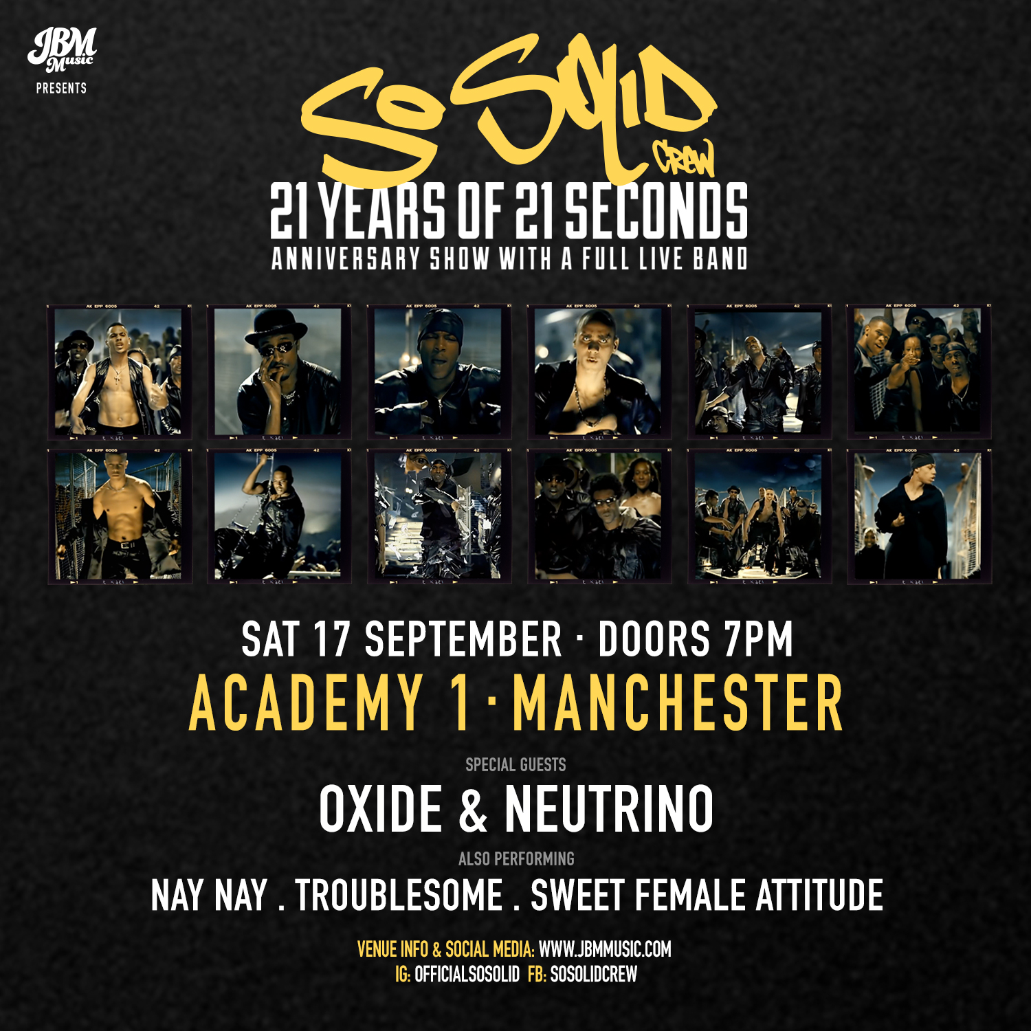So Solid Crew - JUST ANNOUNCED! The full line up for 21 Years Of 21 ...