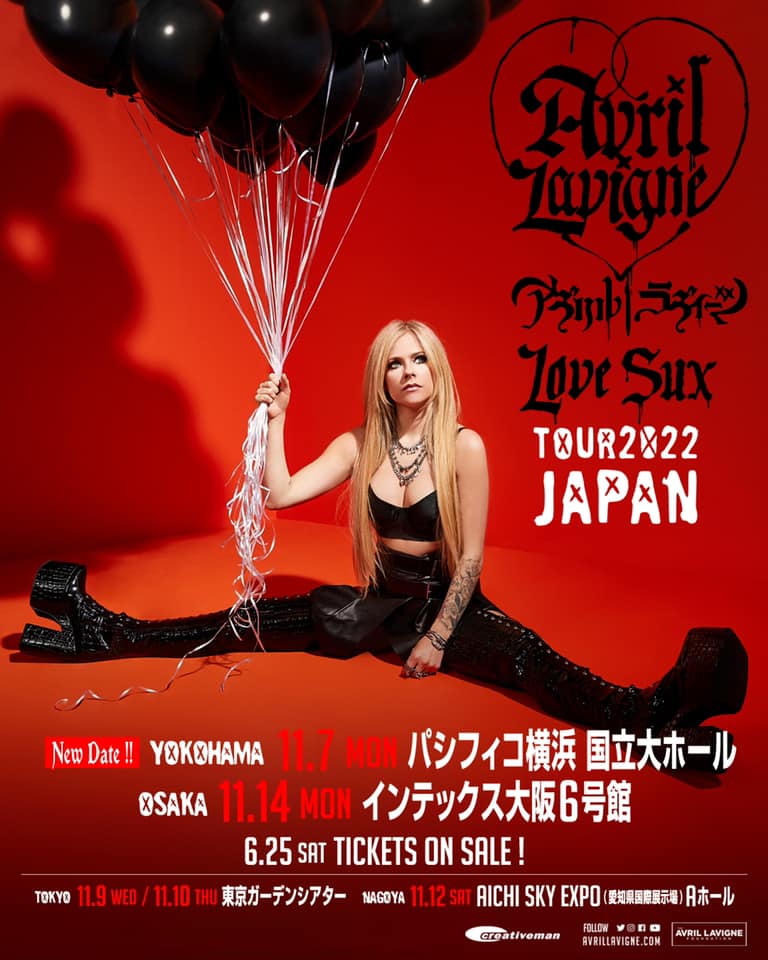 Avril - It's been too long Japan 🧡🖤 So excited to finally be