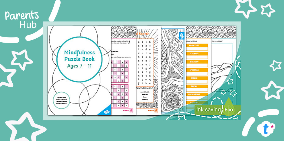 Twinkl Parents - Mindfulness Puzzle Book (Ages 7 - 11)...
