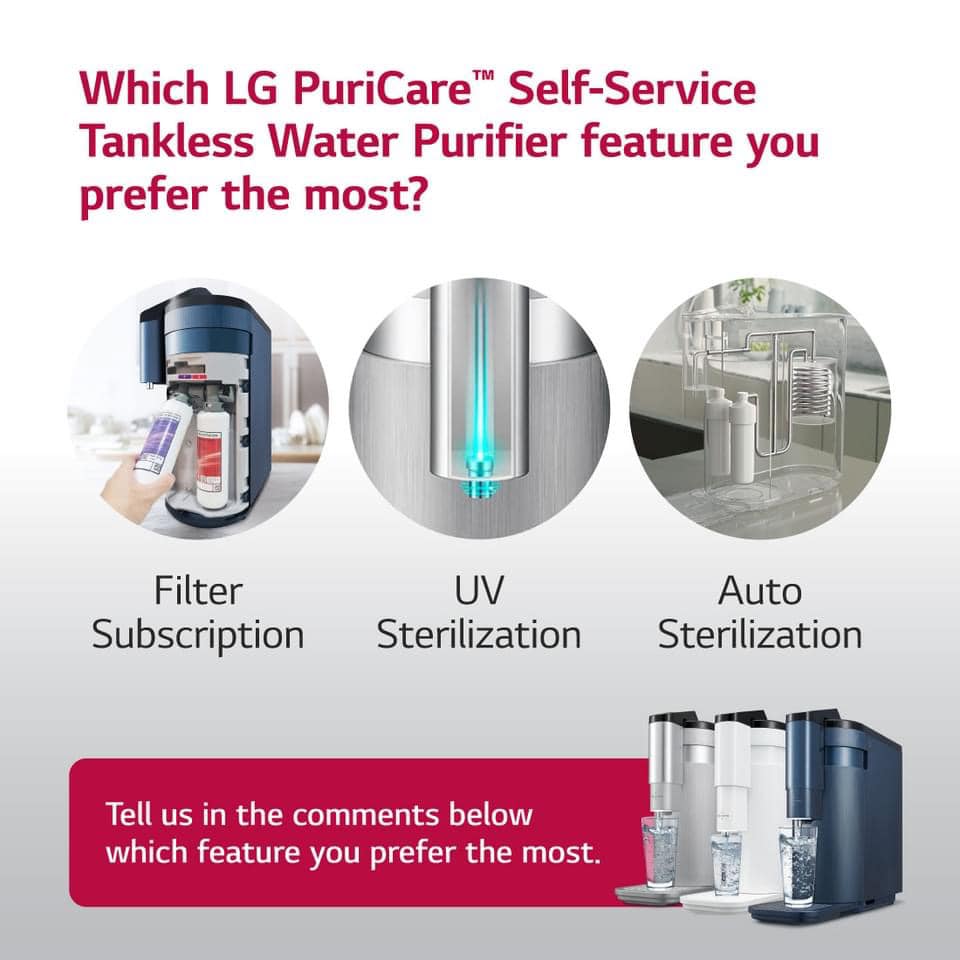 LG - There are a few features available on the LG PuriCare™ Self ...
