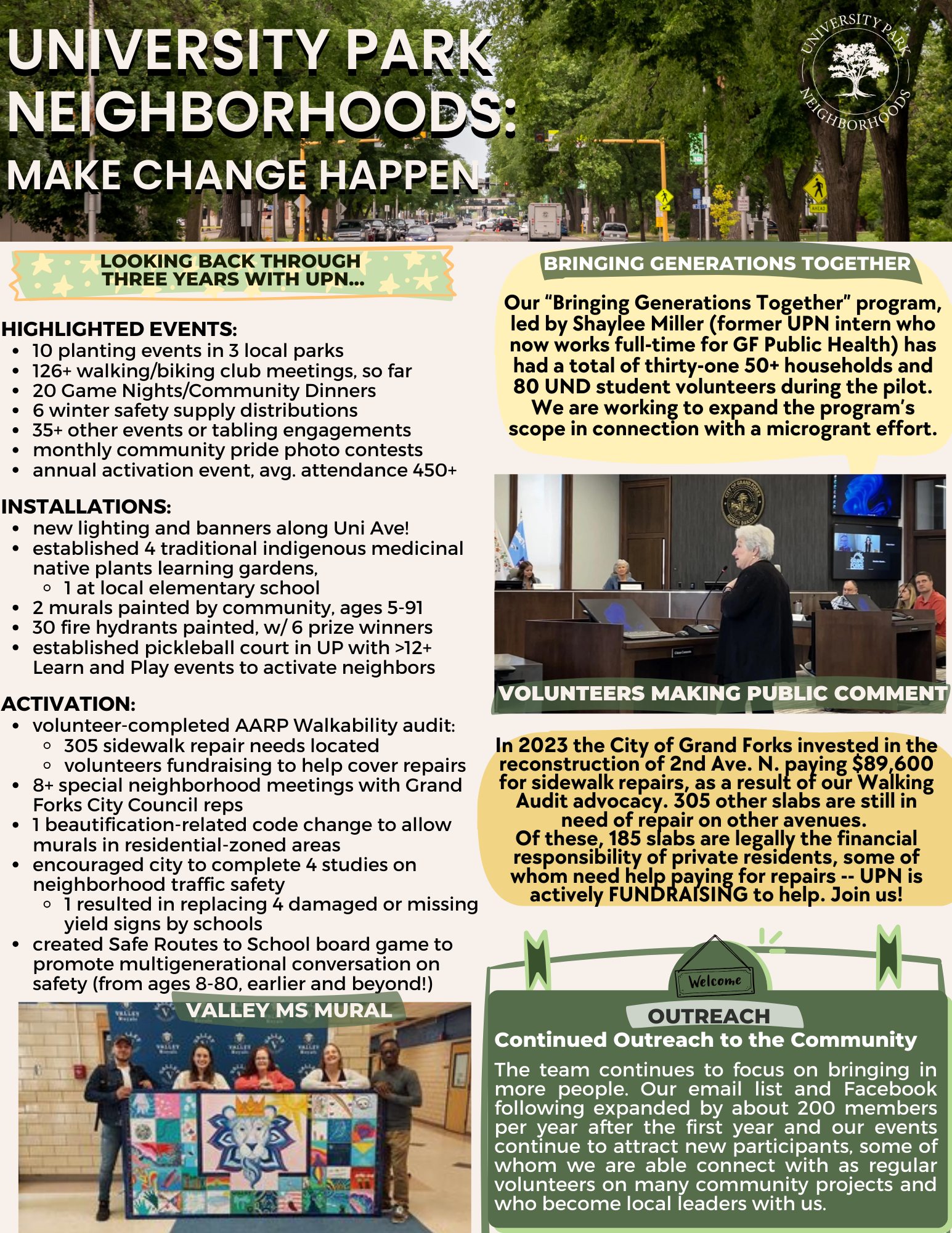 University - UPN 2022-2024 Recap, p.1: some highlighted accomplishments ...