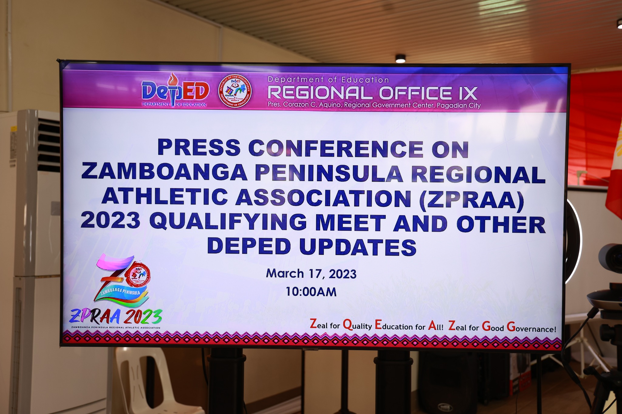 DEPED RO IX - Press Conference on Regional Palaro and...