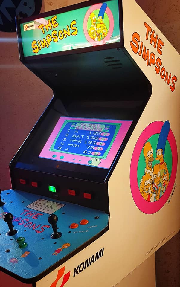 The Simpsons Japanese arcade flyer