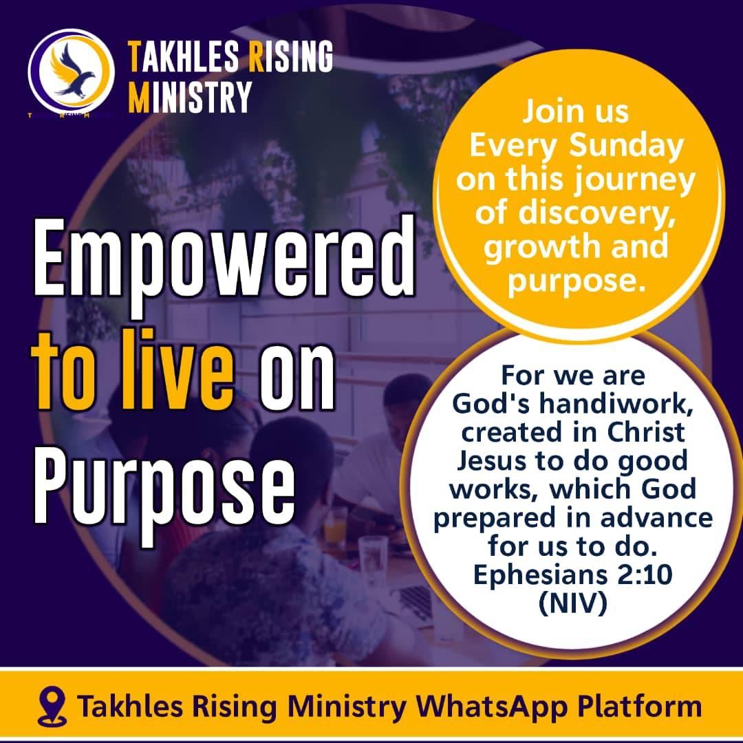 TAKHLES RISING MINISTRY | How do I discover my Purpose | Facebook
