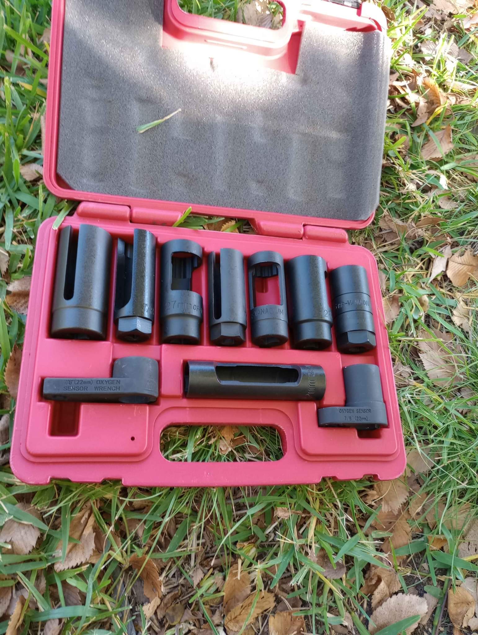 7-Piece Oxygen Sensor & Oil Pressure Sending Unit Master Socket Set – 22mm, 27mm, 29mm 2 thumbnail image