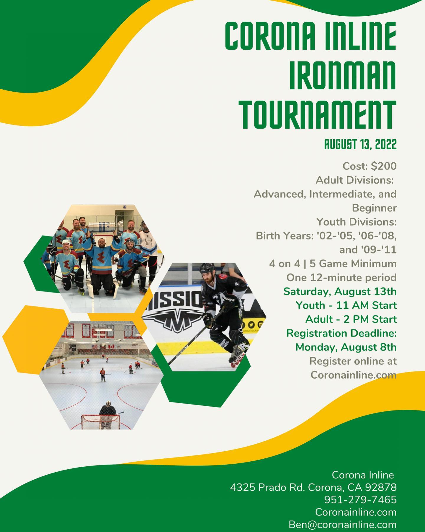 Don’t forget! The Ironman... - The Rinks - Corona Inline | Facebook