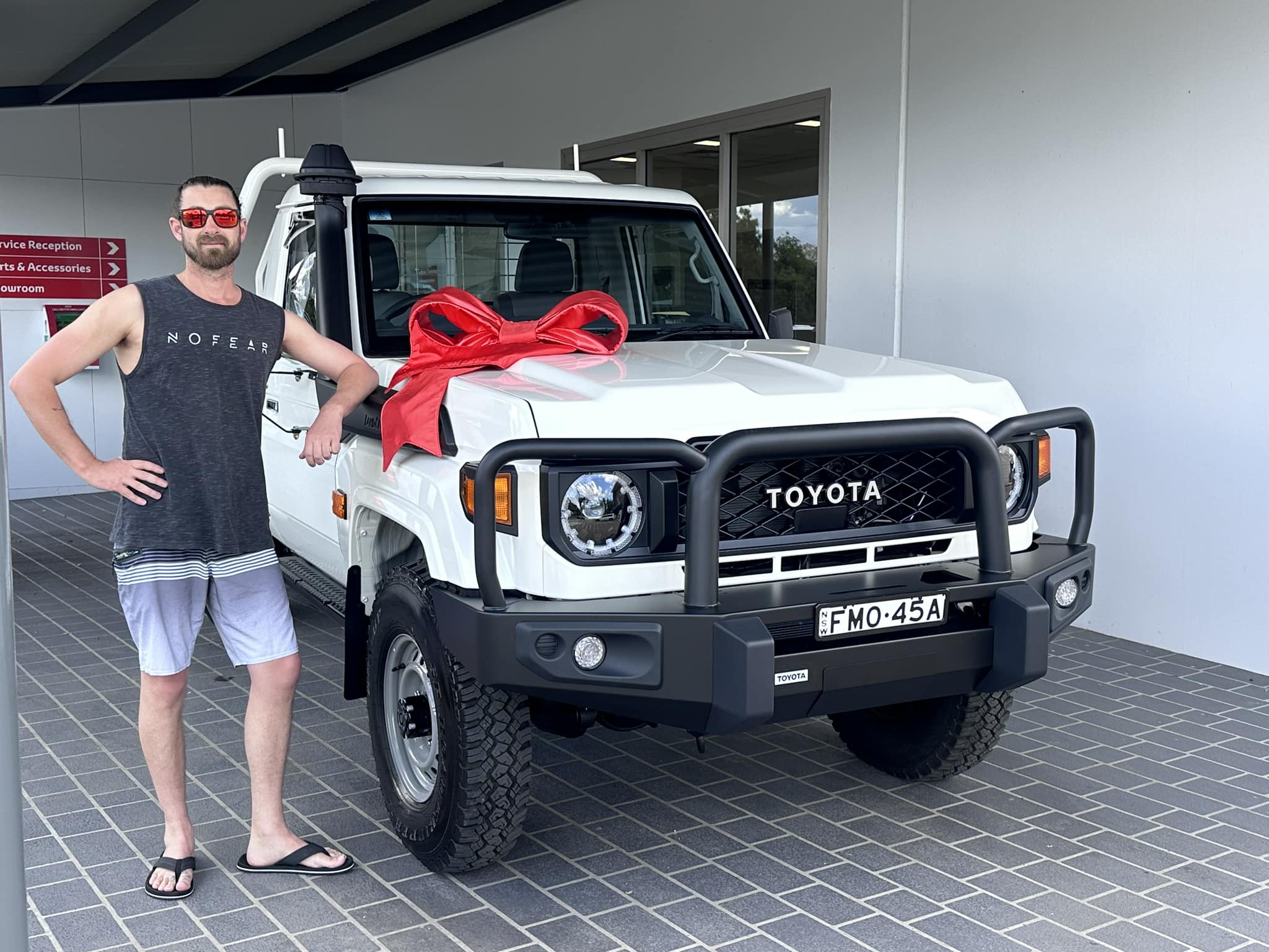 Mudgee - We had don in recently to collect his brand new Landcruiser ...