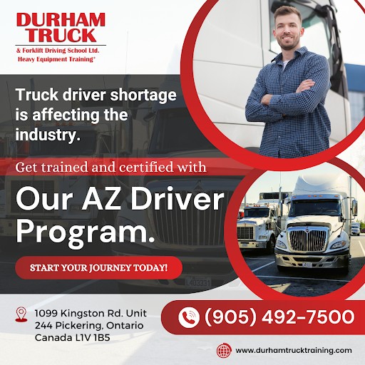 Durham Truck & Forklift Driving School Ltd. - Truck driver shortage is ...