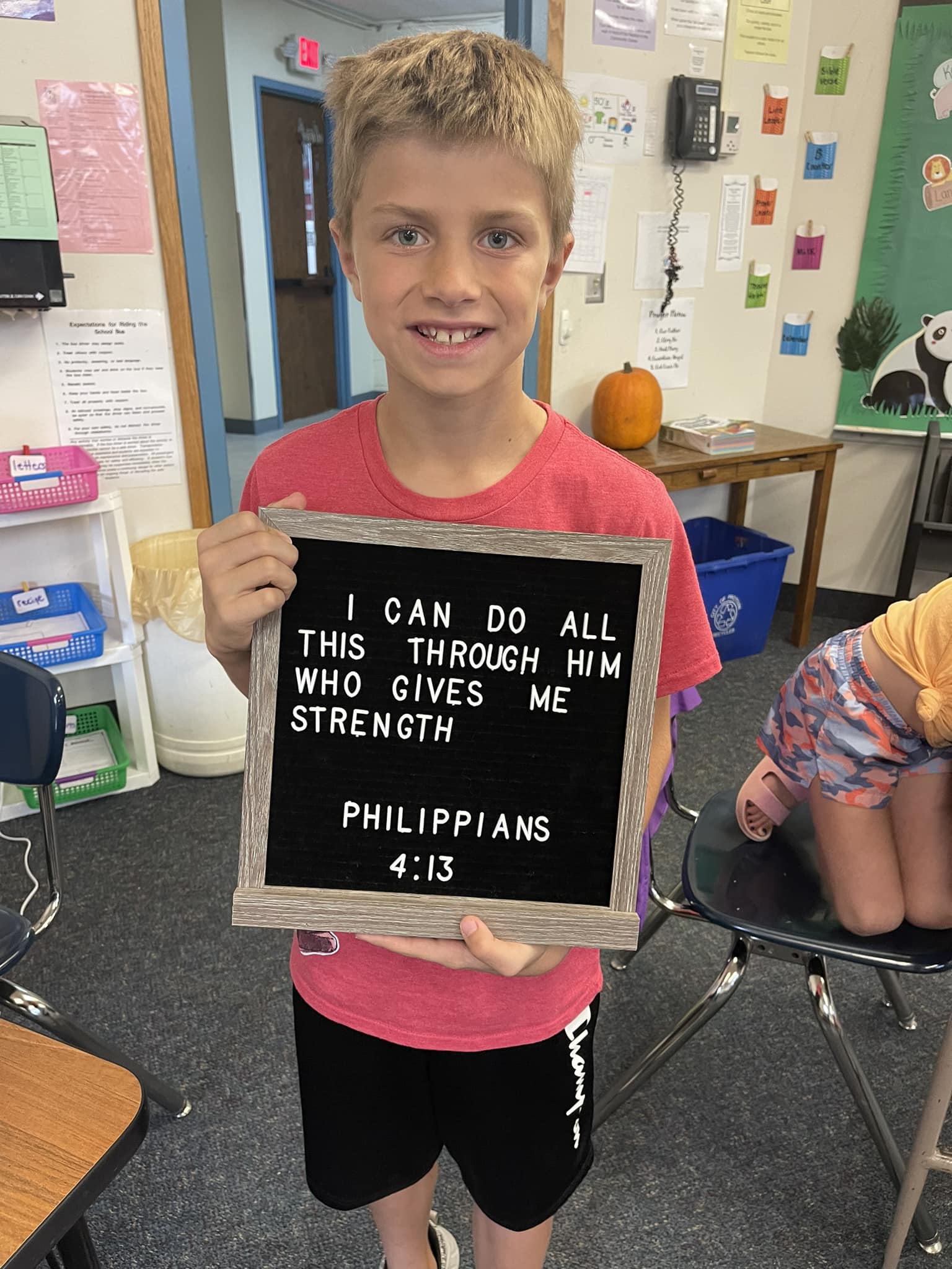 Our first Bible Verse Connection! - Mrs. Pecinovsky's Class | Facebook