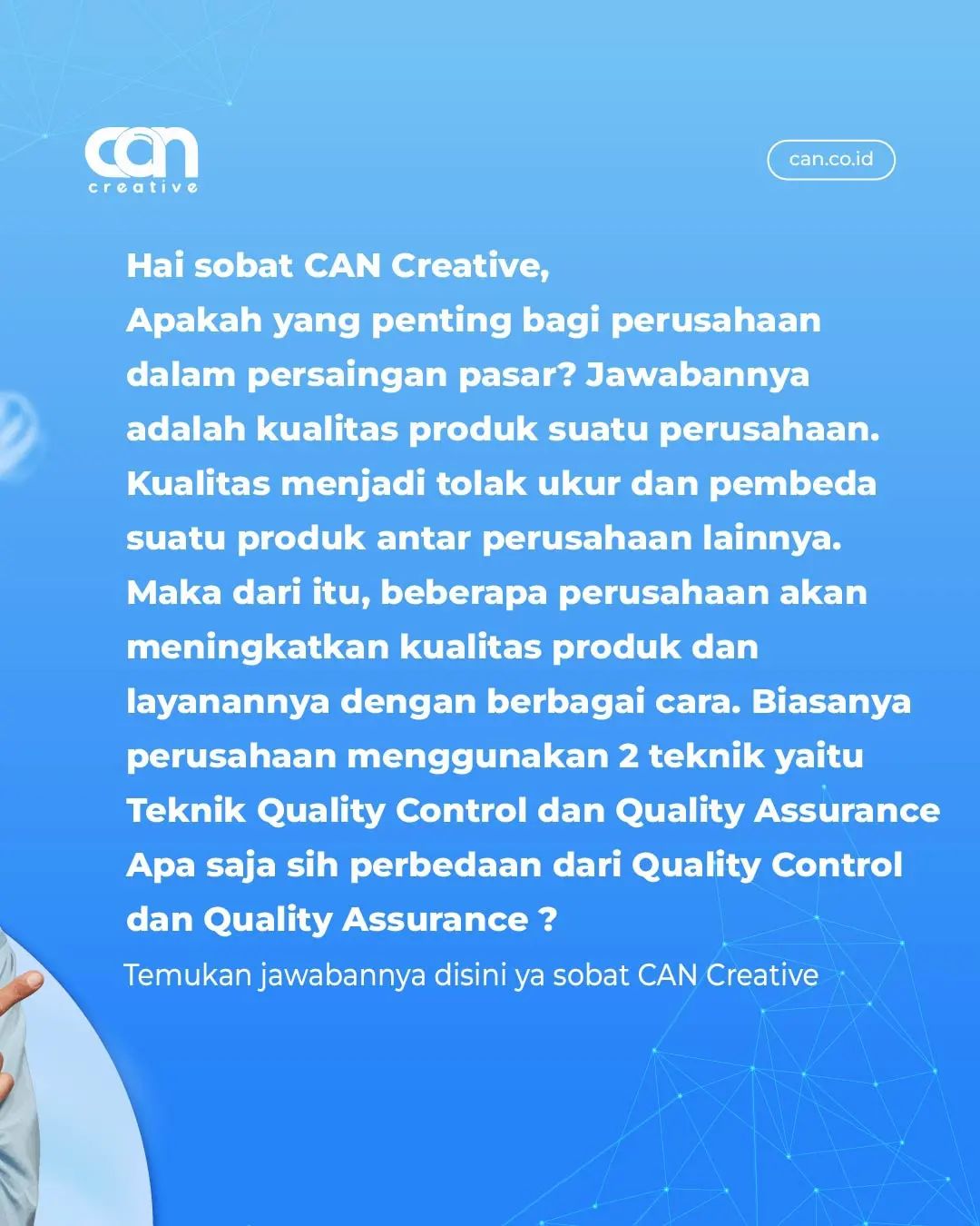 CAN Creative - [ APA SIH BEDANYA QA DAN QC ? ] QA atau...