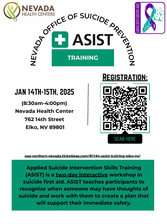 Zero - Next week there is an ASIST training. It is a two-day suicide ...