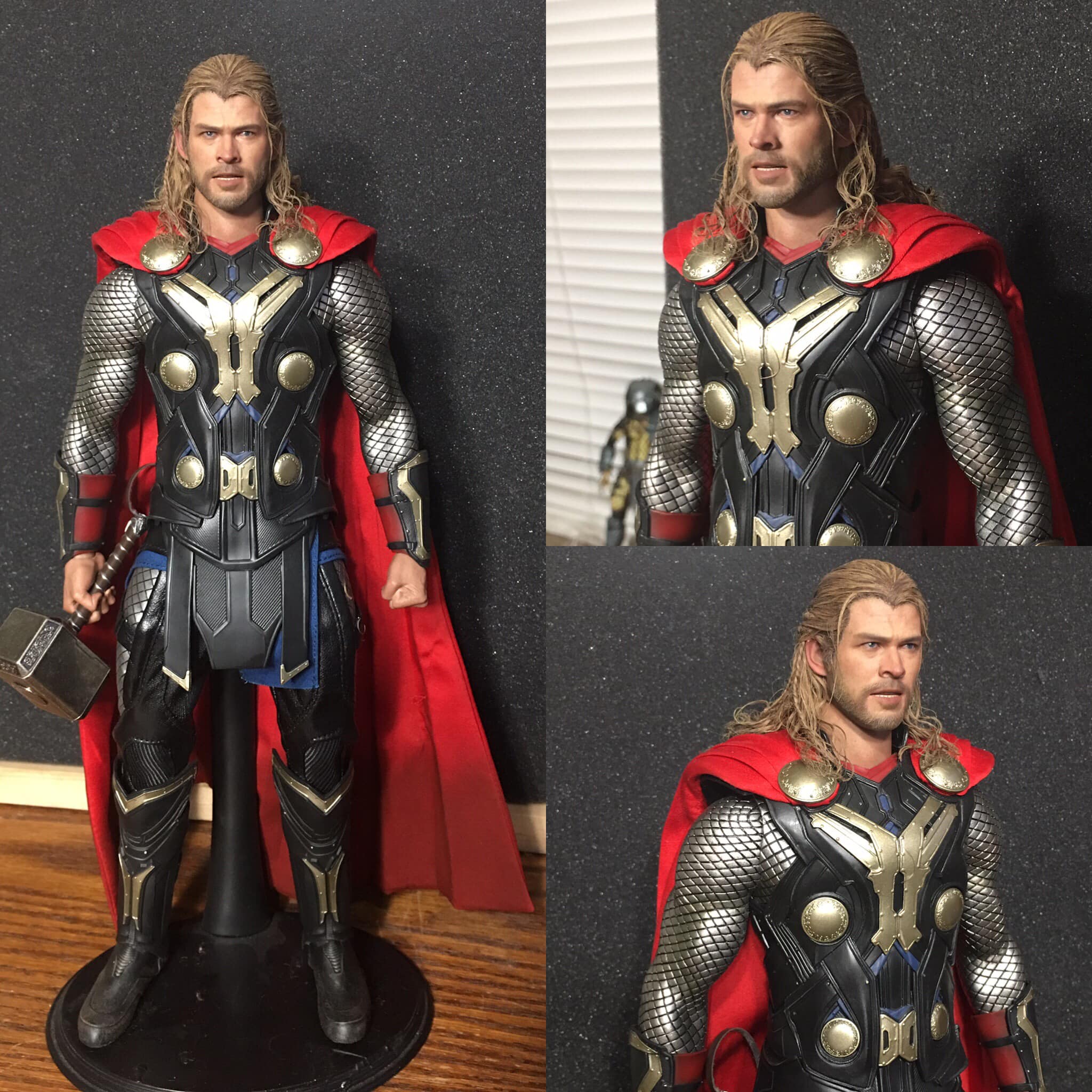 Custom Thor head sculpt by HT with rehair