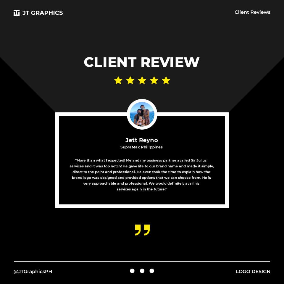 JT Graphics - REVIEW OF THE WEEK ⭐⭐⭐⭐⭐ A review from Mr.... | Facebook