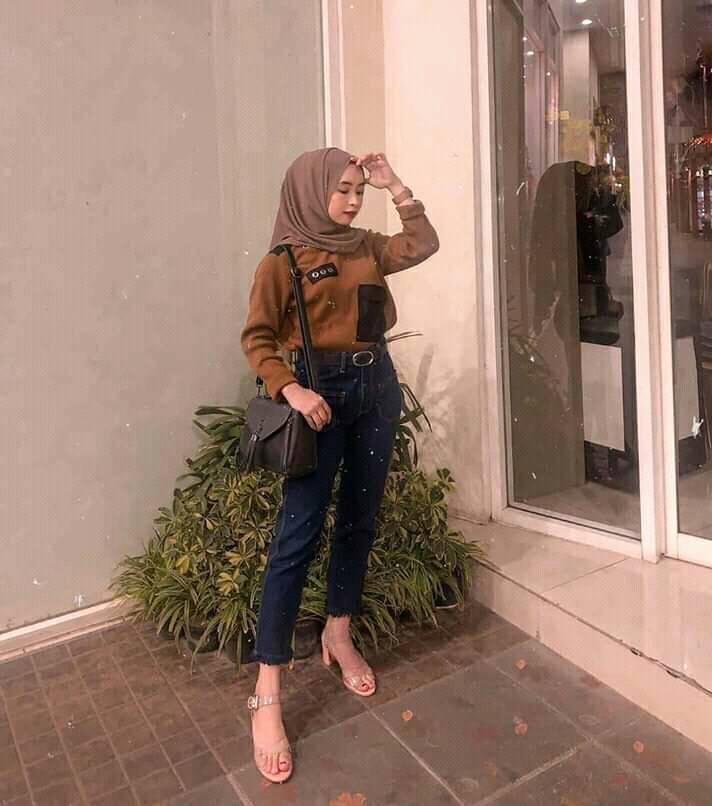Ootd Hijab Style Ootd Sweater Follow Instagram Facebook