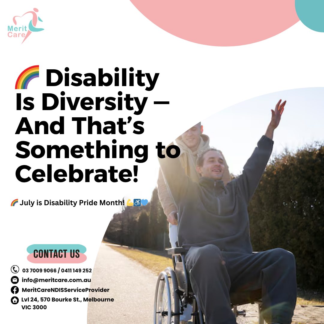 Merit Care - 🌈 July is Disability Pride Month! 💪♿💙 This... | Facebook
