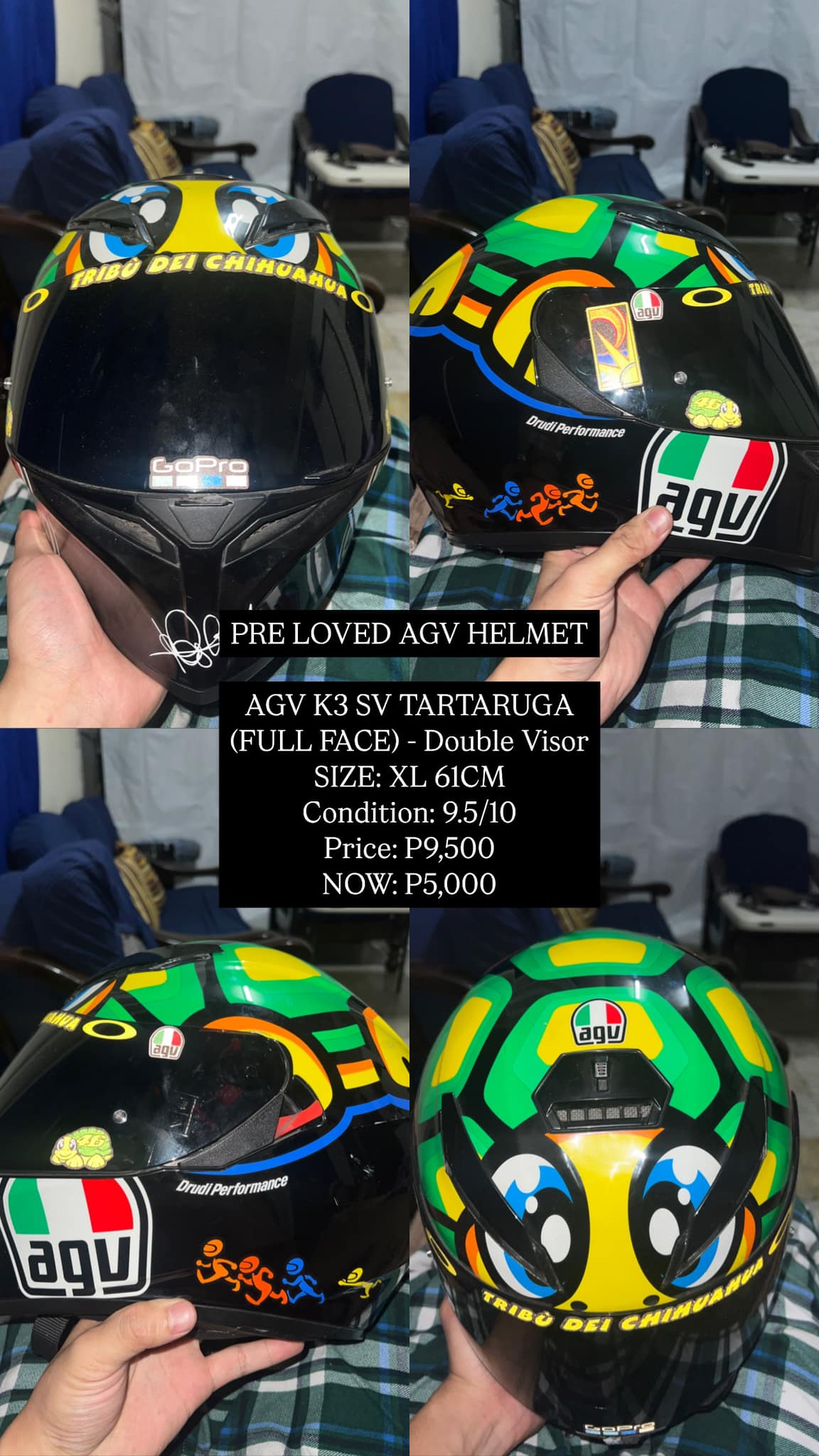 AGV CORSA ROSSI MUGELLO 2015 サイズL AGV CORSA PINLOCK ROSSI