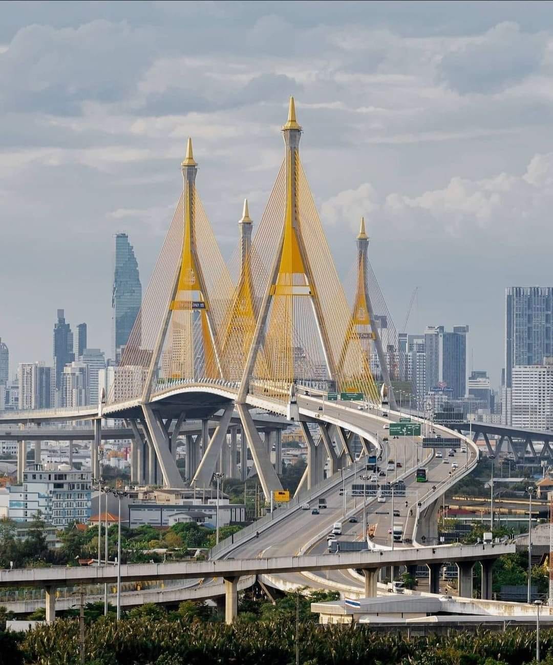 ASEAN urbanist - Bhumiphol Bridge ,Bangkok city🇹🇭🇹🇭🇹🇭 📷 Photo Credits # ...