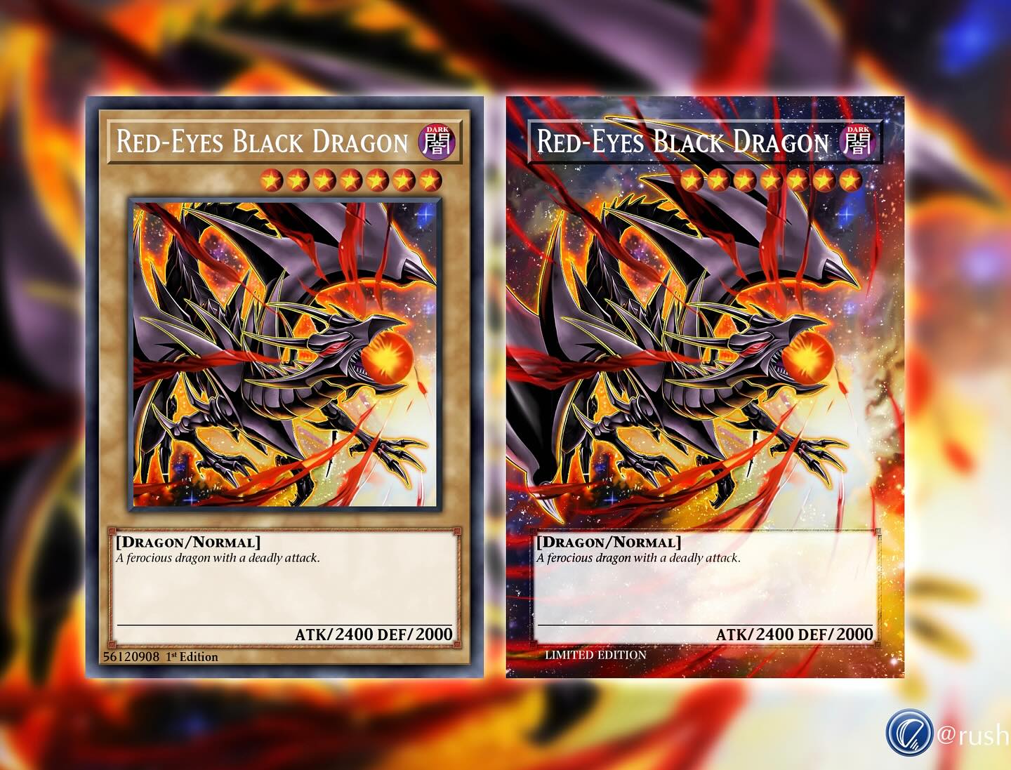 yugioh cards red eyes ultimate dragon Red-Eyes Custom Orica card Eyes Darkness Metal Dragon once per turn. Red-Eyes Ultimate Dragon [Art by