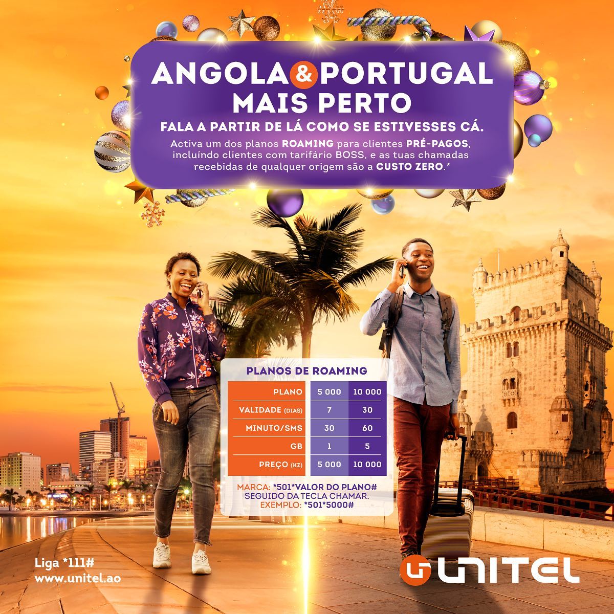 Unitel - Vais para Portugal? Não te esqueças do roaming!... | Facebook