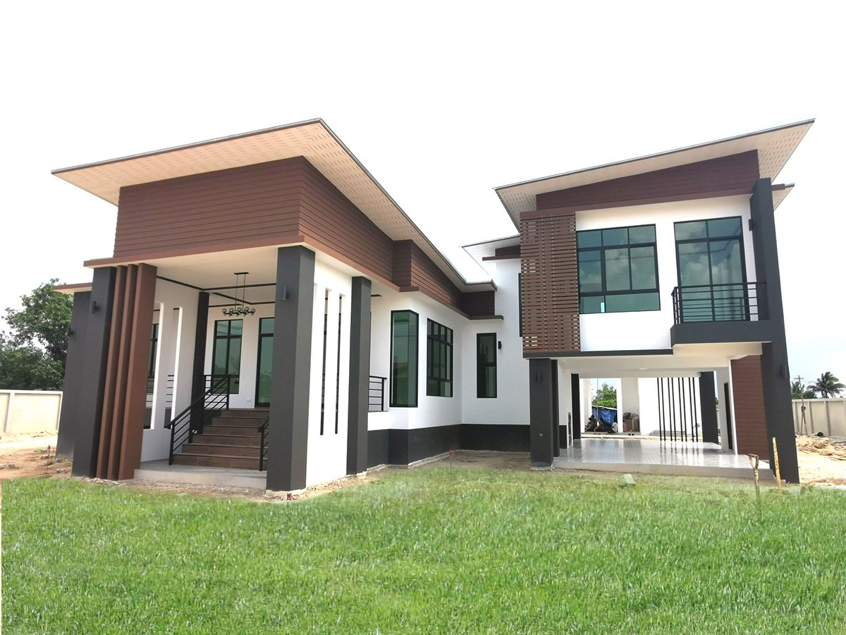 แบบบ้าน MD02... - แบบบ้านโมเดิร์น Modern-บ้านป่าตาลโมเดอเรท | Facebook