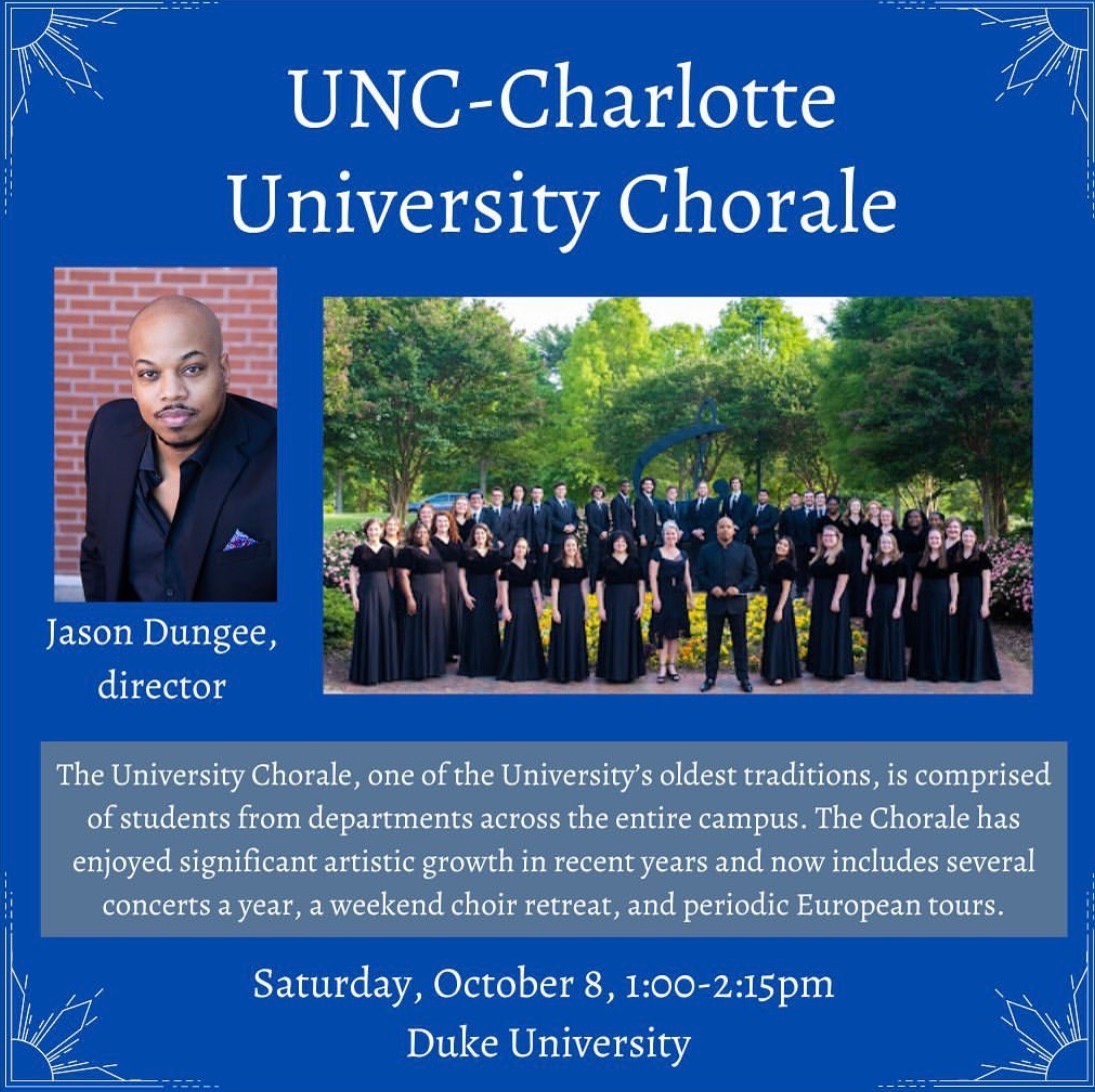 Congratulations to our Chorale! - UNC Charlotte Music