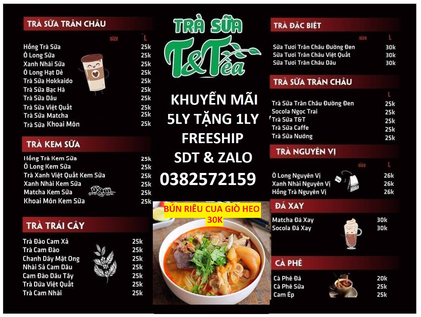 Trà sữa T&Tea Phùng Hưng Tam Phước | Biên Hòa