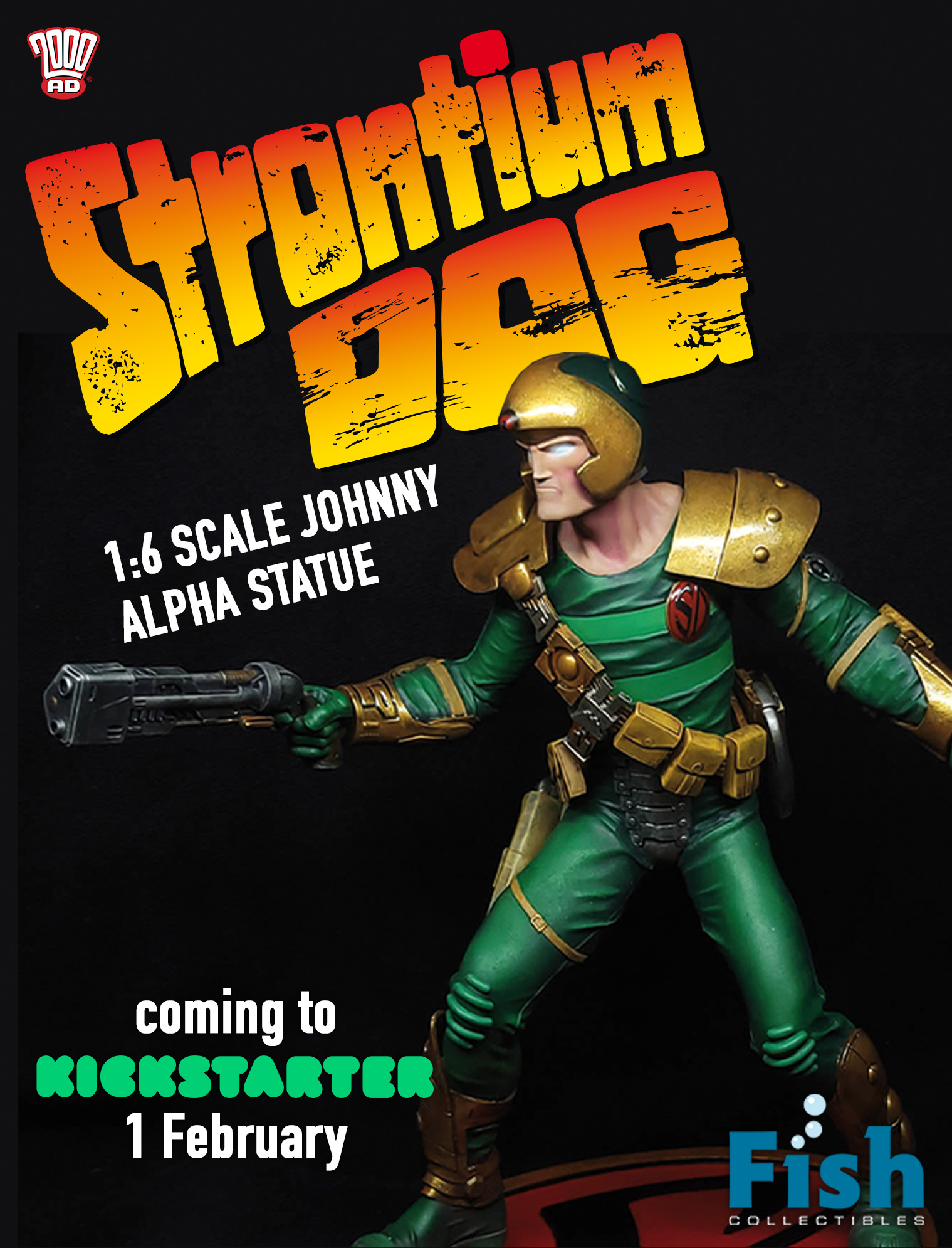 2000AD ジョニー　アルファ フィギュア　johnny alpha Coming to Kickstarter on 1 February – the Johnny Alpha 1:6 scale