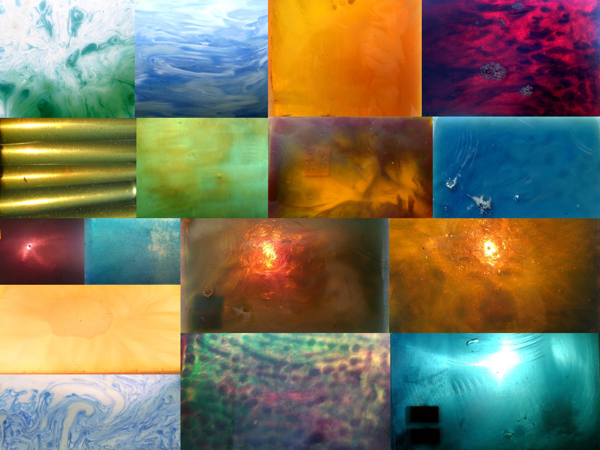 Different Colors & Types of Amber Bakelite Catalin Rods & Blocks