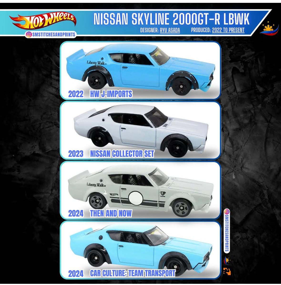 1972 Nissan Skyline H/T 2000GT-R Hot Wheels debut