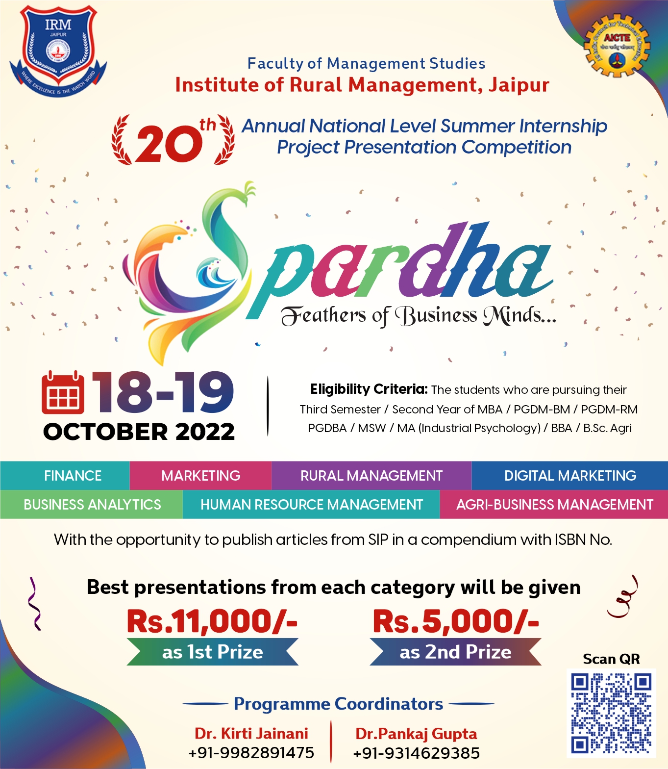We at FMS-IRM are... - Institute of Rural Management, Jaipur