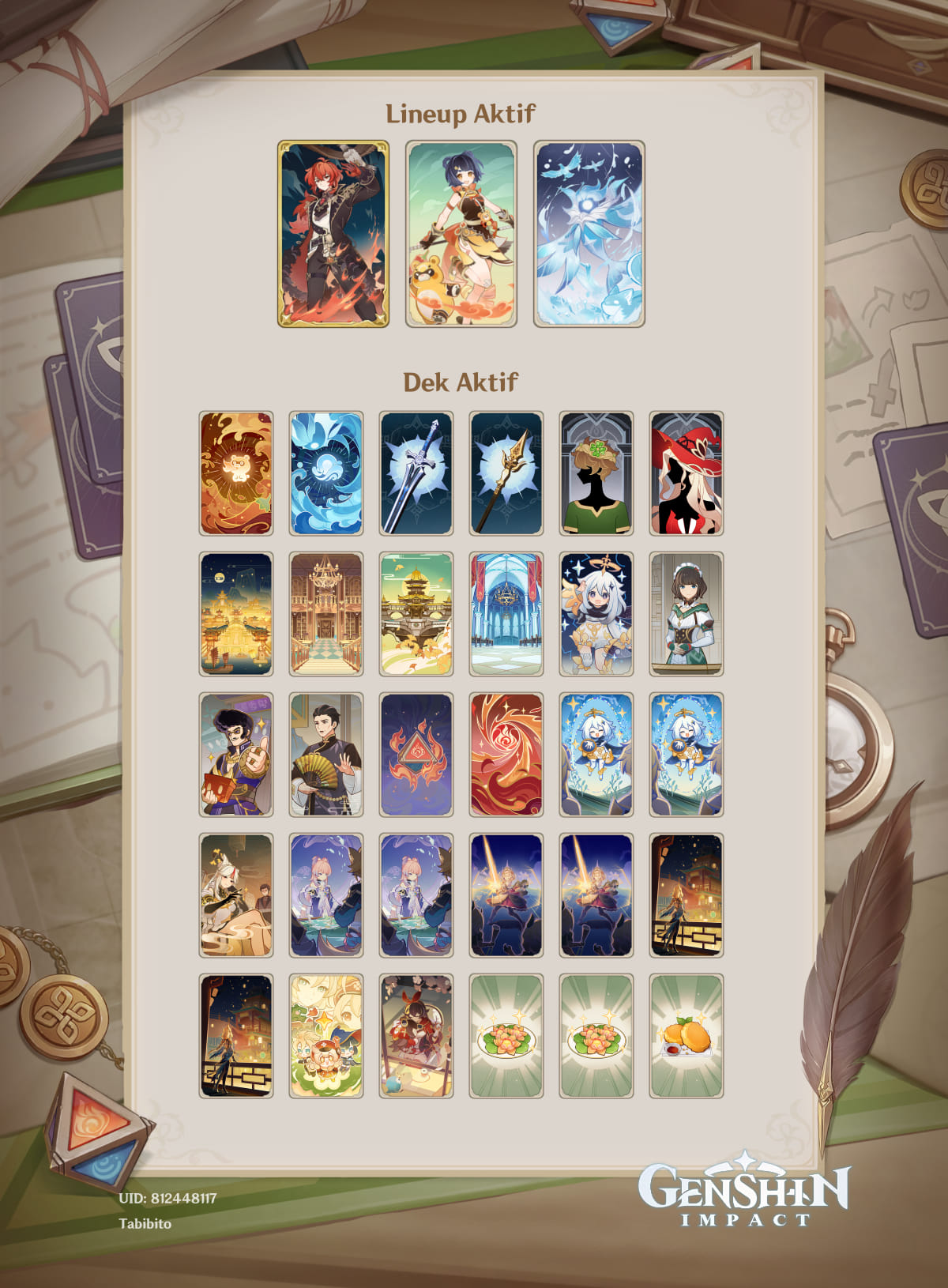 Genshin Impact Indonesia Official | Bagi deck gan😁, maklum lah player ...